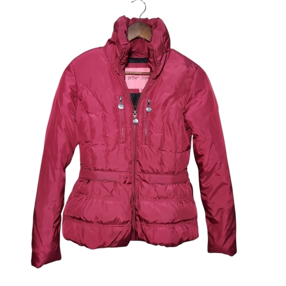 Betsey Johnson Down-Filled Parka Jacket - Picture 1 of 8